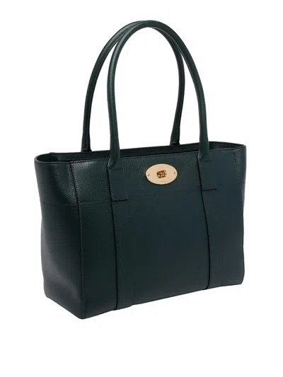 Mulberry Bayswater Twist-lock Small Tote Bag In Black