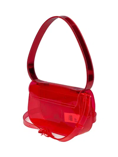 Diesel Bag Made Of Flexible Tpu With A Colorful Jelly-effect Finish In Red