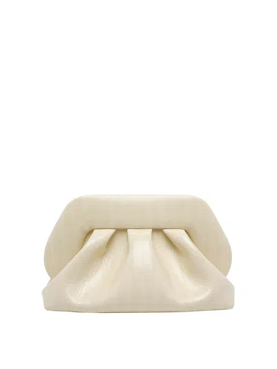 Themoirè Medium Bios Handbag In White