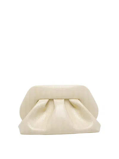 Themoirè Medium Bios Handbag In White