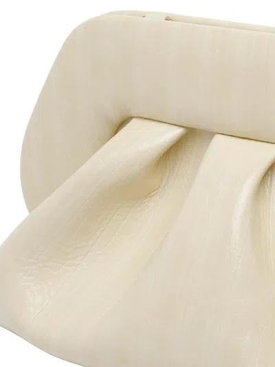 Themoirè Medium Bios Handbag In White