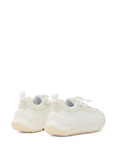 Moon Boot Chunky Platform Sneakers Featuring Logo Inserts In White