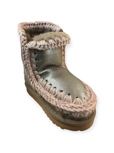 Mou Eskimo Leather Ankle Boots In Multi