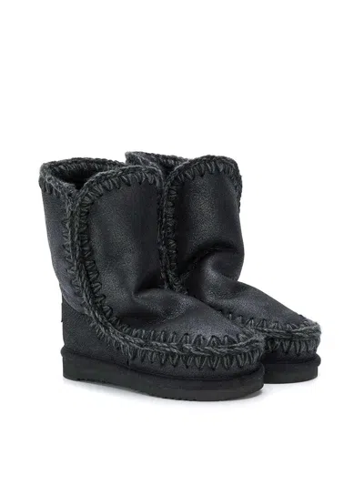 Mou Shearling-lined Ankle Boots In Multi