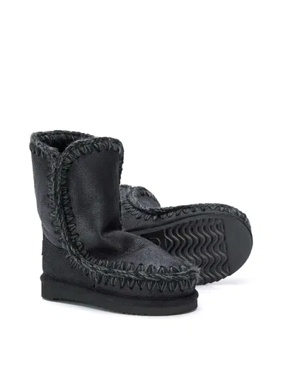 Mou Shearling-lined Ankle Boots In Multi