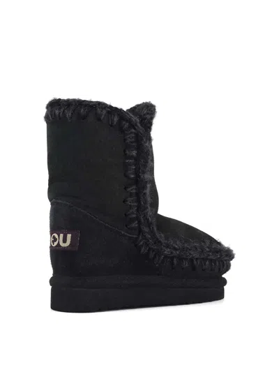 Mou Shearling-lined Ankle Boots In Multi