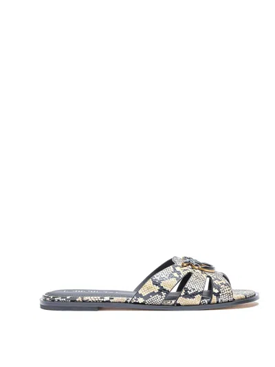 Pinko Python Milly Sandals In Multi