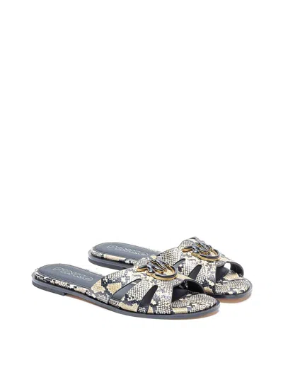 Pinko Python Milly Sandals In Multi