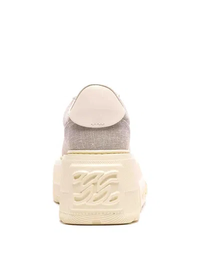 Casadei Nexus Solar Eclipse Platform Logo Sneakers In Neutral