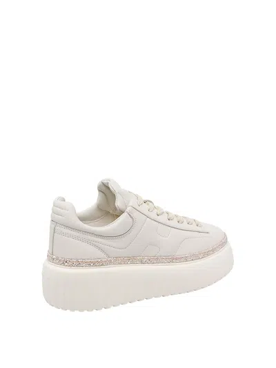 Hogan H-stripes Platform Sneakers In Multi
