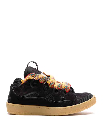 Lanvin Curb Lace-up Sneakers In Multi