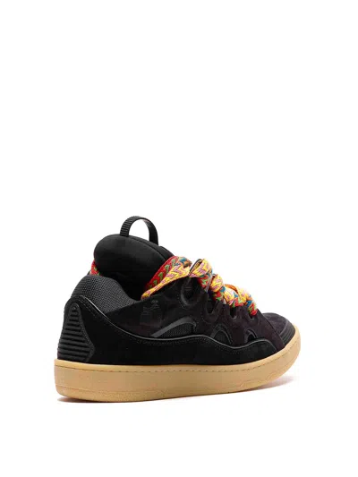 Lanvin Curb Lace-up Sneakers In Multi
