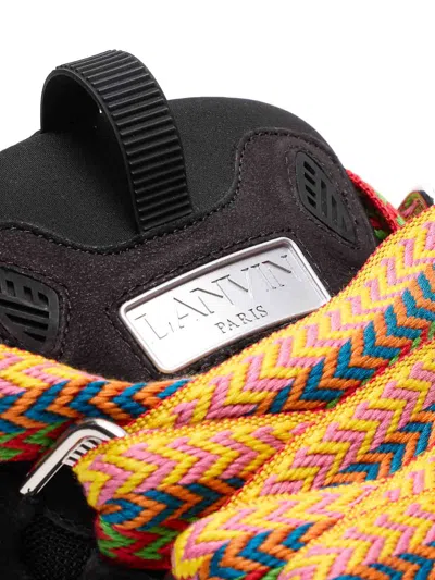 Lanvin Curb Lace-up Sneakers In Multi
