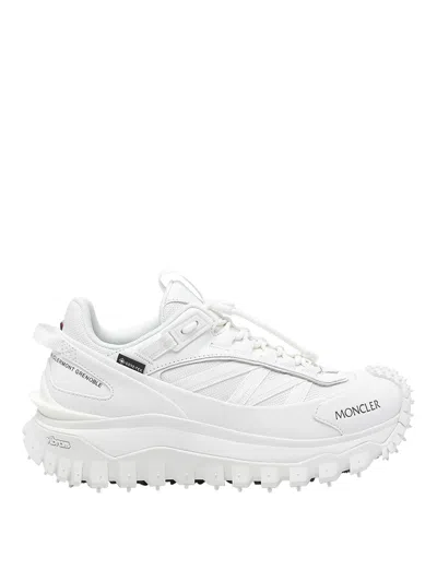 Moncler Waterproof Trailgrip Gtx Sneakers With Carbon Fiber In White