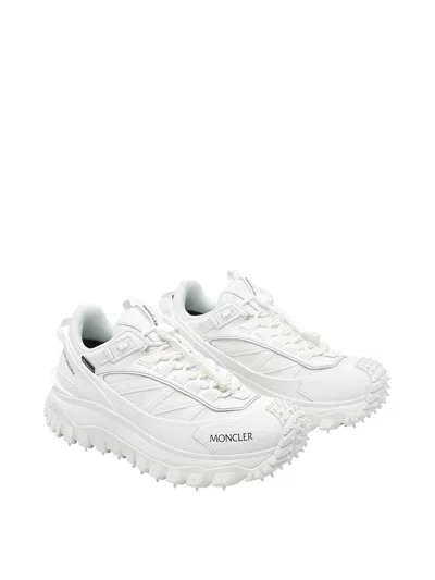 Moncler Waterproof Trailgrip Gtx Sneakers With Carbon Fiber In White