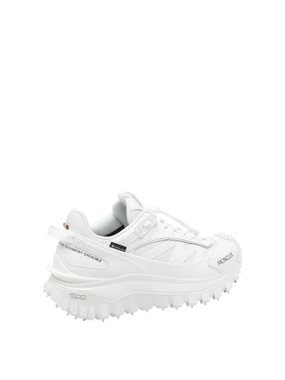 Moncler Waterproof Trailgrip Gtx Sneakers With Carbon Fiber In White