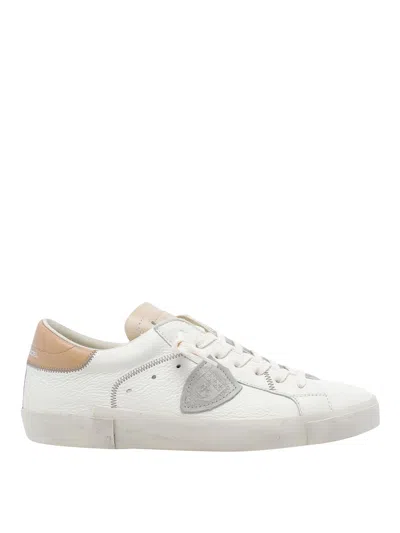 Philippe Model Sneakers Prsx Low Man Veau Cerf Lait Mud In Multi