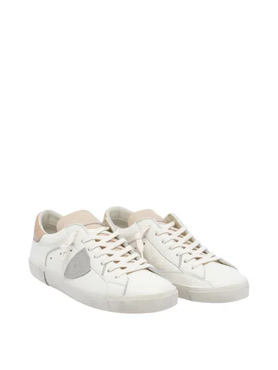 Philippe Model Sneakers Prsx Low Man Veau Cerf Lait Mud In Multi