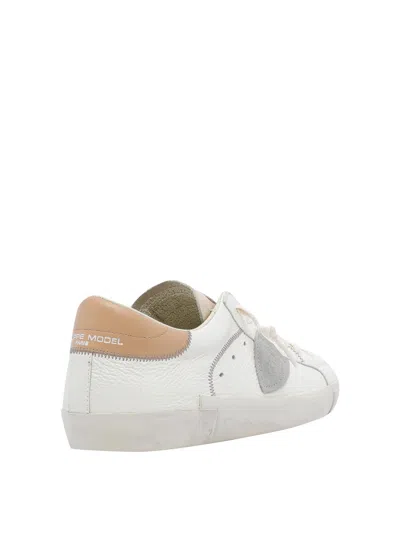 Philippe Model Sneakers Prsx Low Man Veau Cerf Lait Mud In Multi