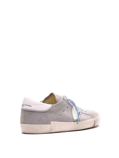Philippe Model Low-top Casual Sports Shoes In Gray