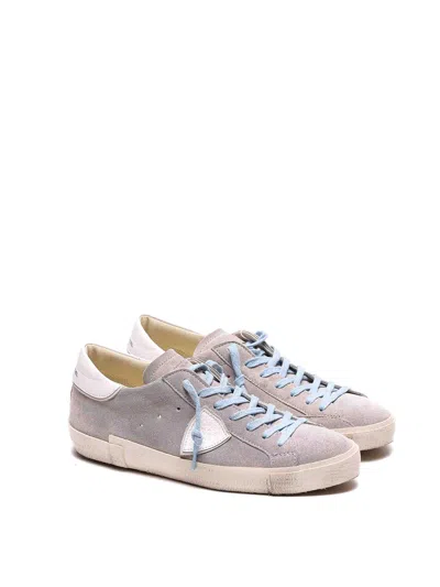 Philippe Model Low-top Casual Sports Shoes In Gray
