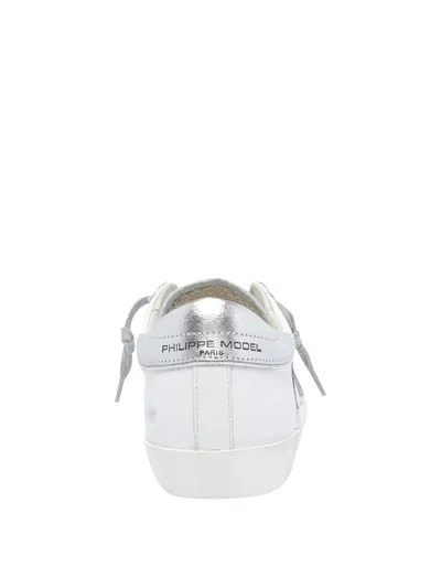 Philippe Model Prsx Leather Sneaker In White