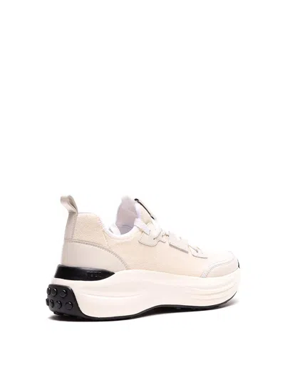 Tod's Platform Sneakers Panelled Design Pull Tab In Multi