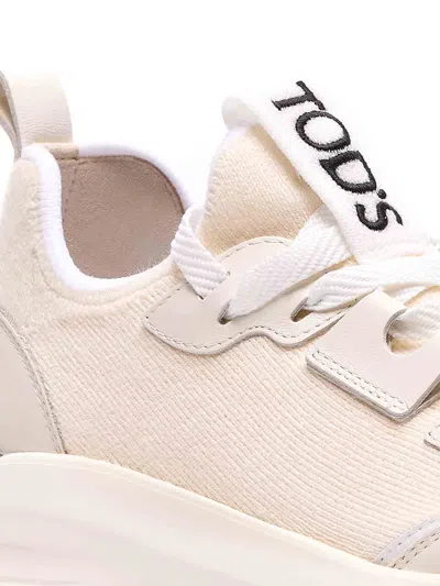 Tod's Platform Sneakers Panelled Design Pull Tab In Multi