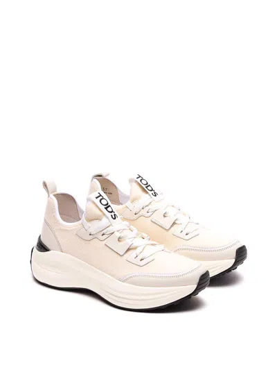 Tod's Platform Sneakers Panelled Design Pull Tab In Multi