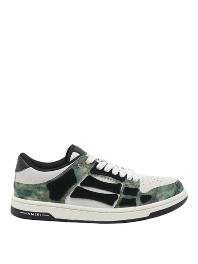 Amiri Low Top Camouflage Pattern Rubber Sole Sneakers In Multi
