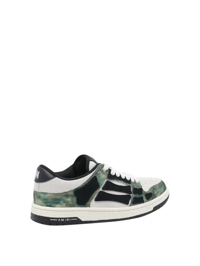 Amiri Low Top Camouflage Pattern Rubber Sole Sneakers In Multi