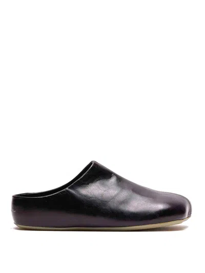 Mm6 Maison Margiela Men Black Leather Sandals, 8 Luxury Sandals & Floaters For Men Darveys