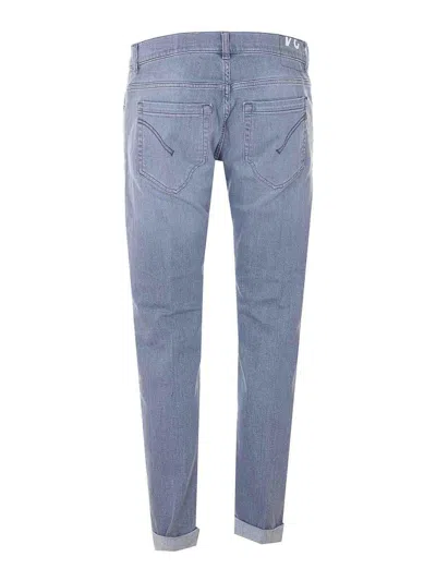Dondup Button Five-pocket Jeans In Blue