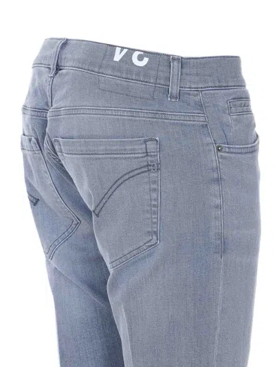 Dondup Button Five-pocket Jeans In Blue