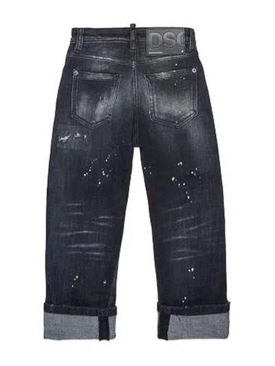 Dsquared2 Distressed Jeans In Black