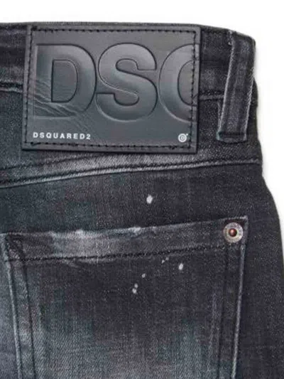 Dsquared2 Distressed Jeans In Black