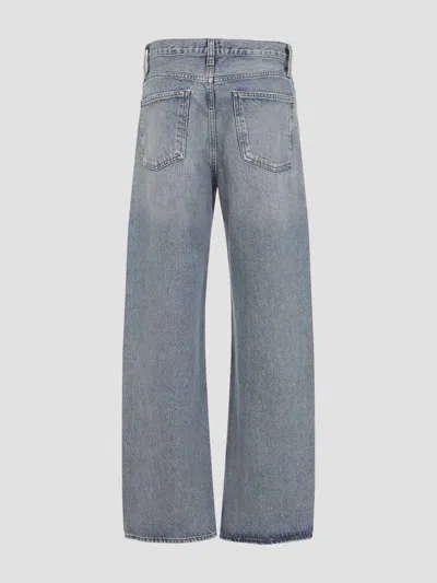 Agolde Conclusion Blue Regenerated Cotton Arc Criss Cross Jeans
