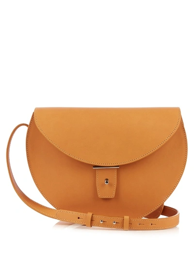 Pb 0110 Ab14 Leather Cross-body Bag In Light-tan