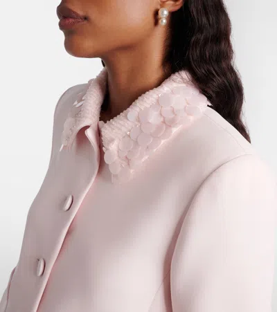 Max Mara Sequin-embellishment Blazer In Pink