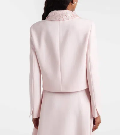 Max Mara Sequin-embellishment Blazer In Pink
