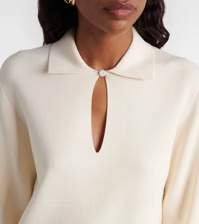 Max Mara Jersey Top In Neutral