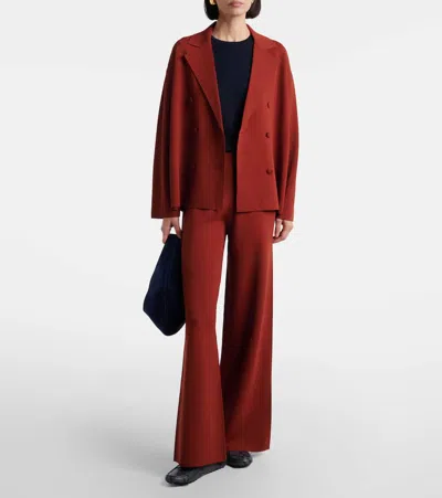 Max Mara Jersey Top In Blue