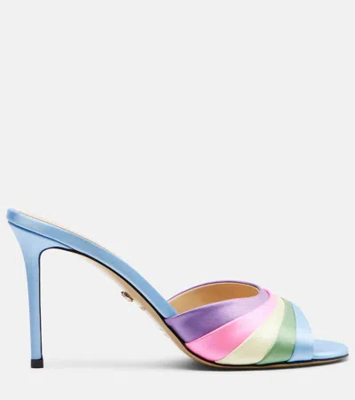 Mach&mach Gradient 95 Satin Mules In Multi