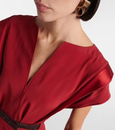 Max Mara Belted Top In Red