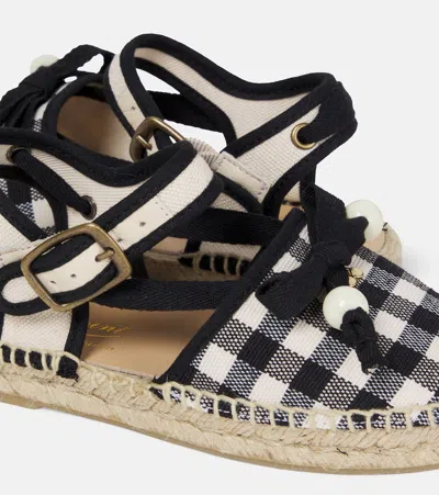 Bonpoint Evila Gingham Espadrilles In Multi