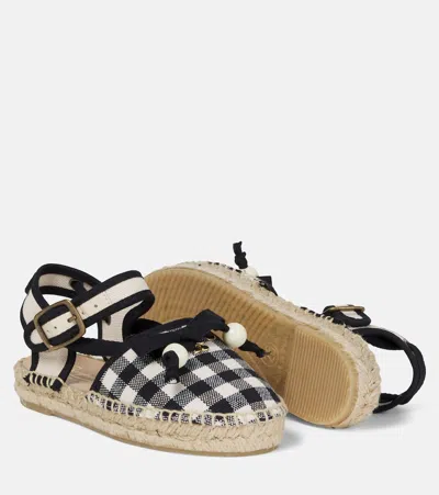 Bonpoint Evila Gingham Espadrilles In Multi