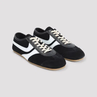Dries Van Noten Sneakers Contrast Stitching Low Top Rubber Sole In Black