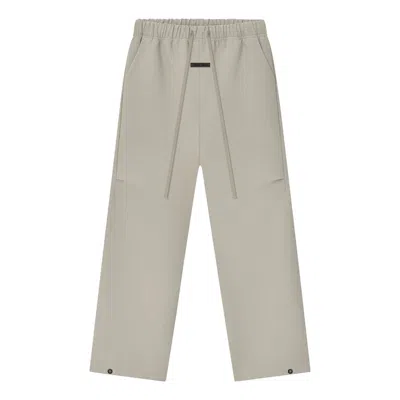 Essentials Embroidered Drawstring Trousers In Brown