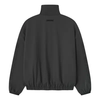 Essentials Tech Nylon Half Zip Track Jacket In Black