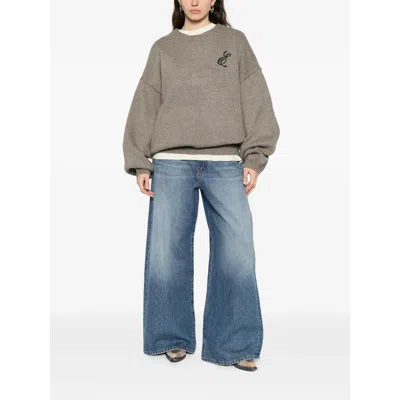 Essentials Sweaters Neutral In Gray